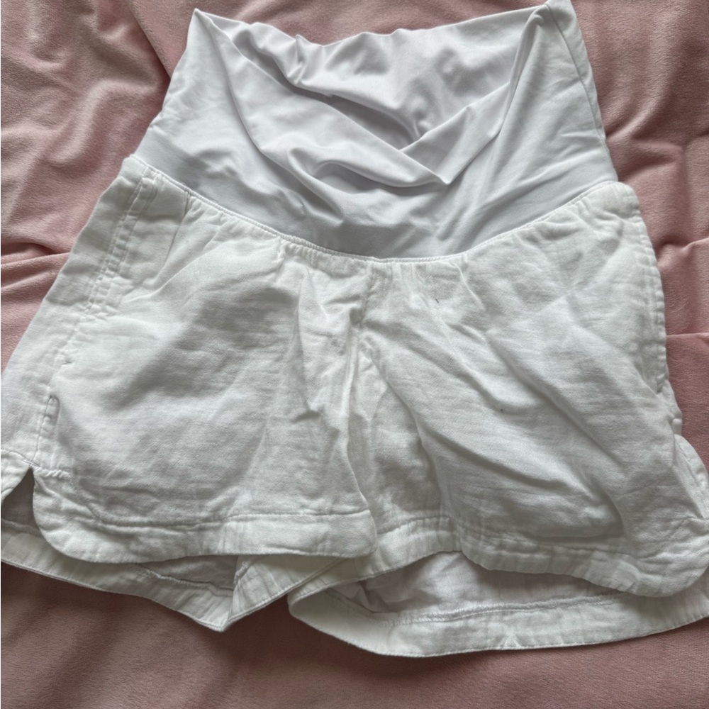 Women's White Shorts Maternity